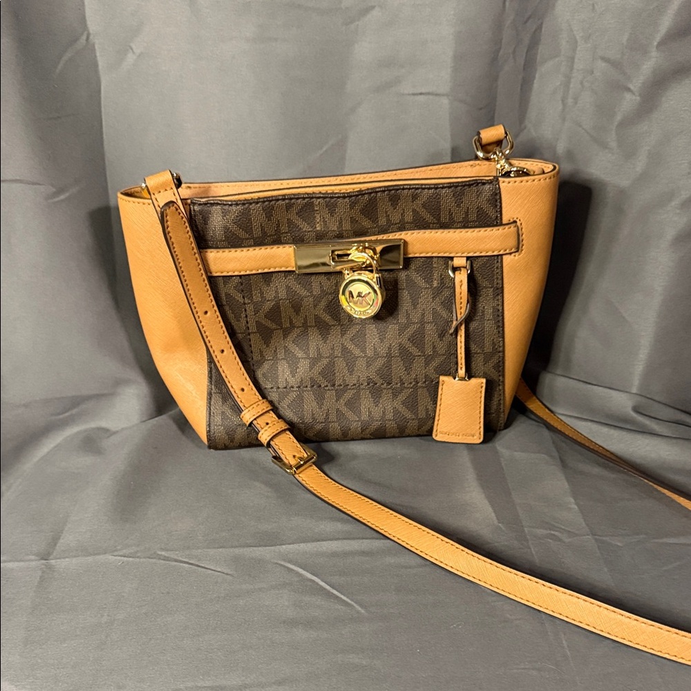 Michael Kors Crossbody Bag in Brown and Tan